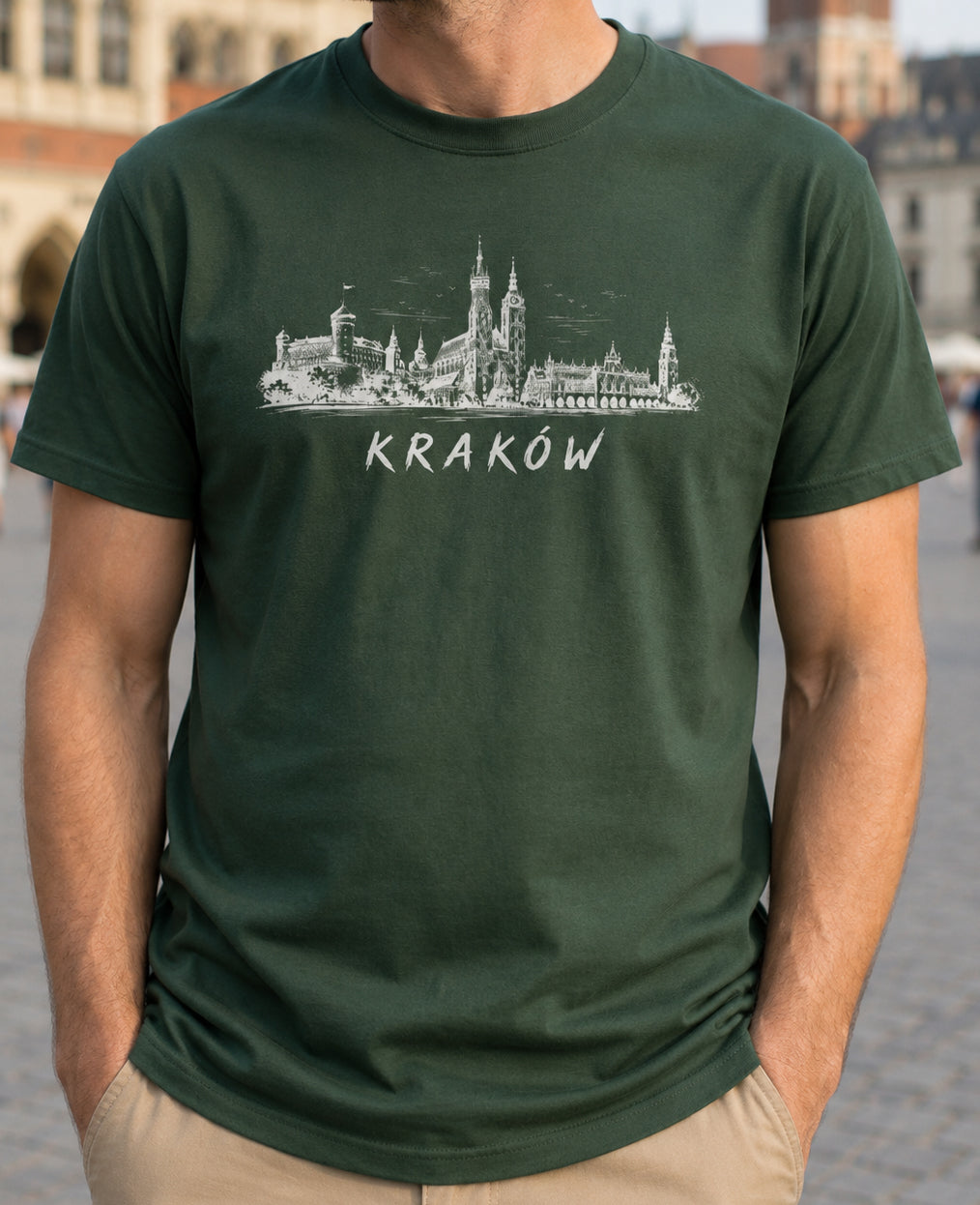 Kraków Skyline Polish City Unisex T-Shirt