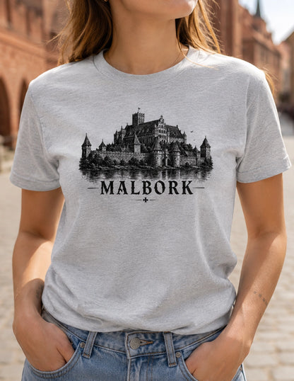 Malbork Sketch Castle Polish City Unisex T-Shirt