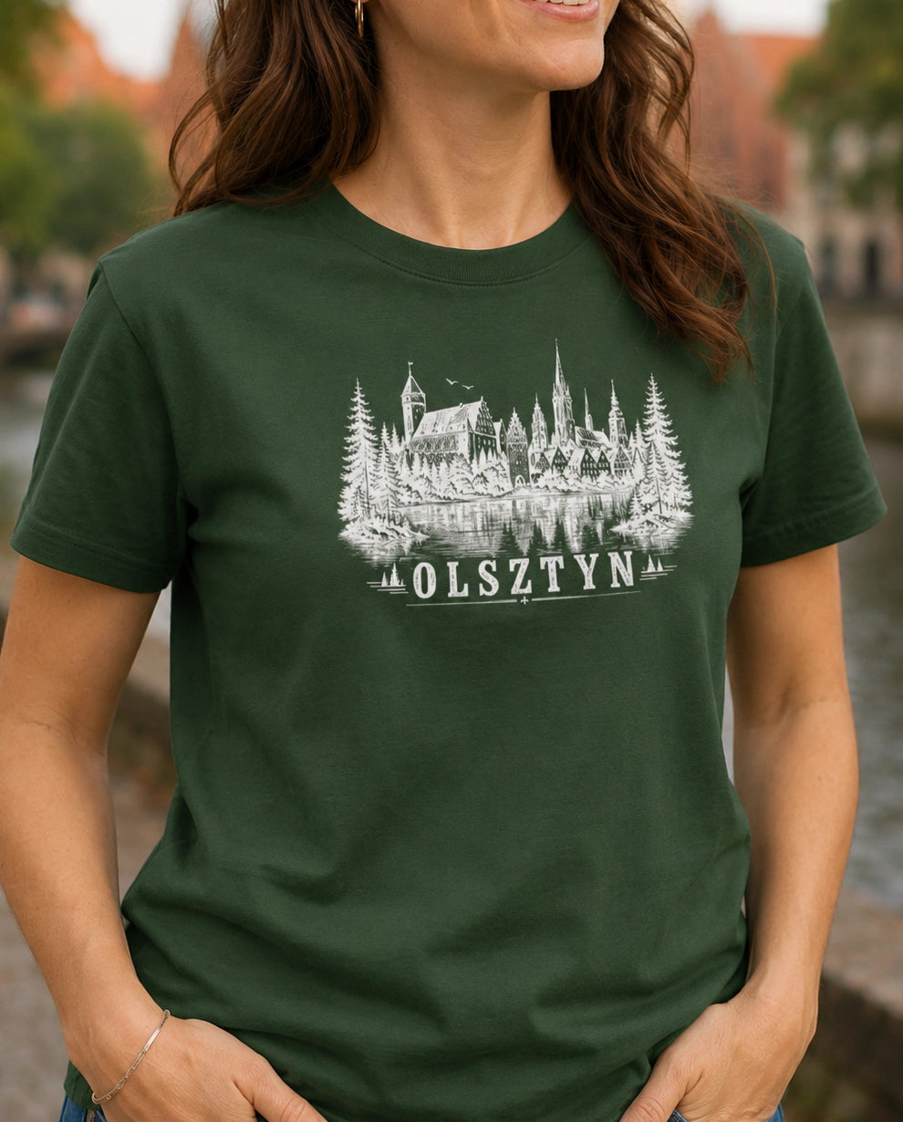Olsztyn Nature Lake Skyline Polish City Unisex T-Shirt