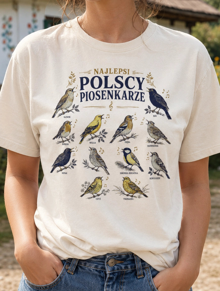 Polscy Piosenkarze Bird Choir Unisex T-Shirt