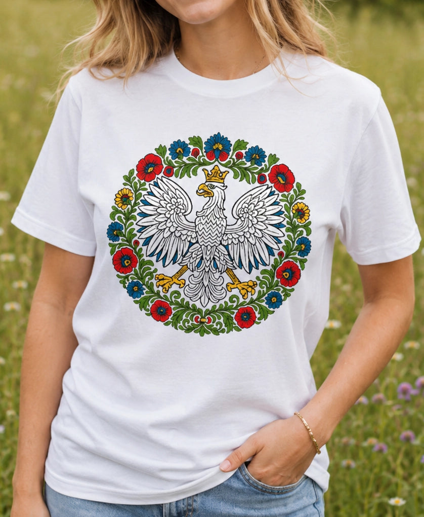Polish Eagle Folk Art Unisex T-Shirt