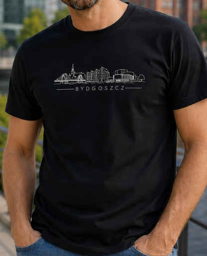 Bydgoszcz Minimal Skyline Polish City Unisex T-Shirt