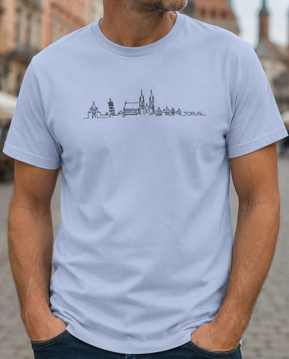 Toruń One-Line Skyline Polish City Unisex T-Shirt