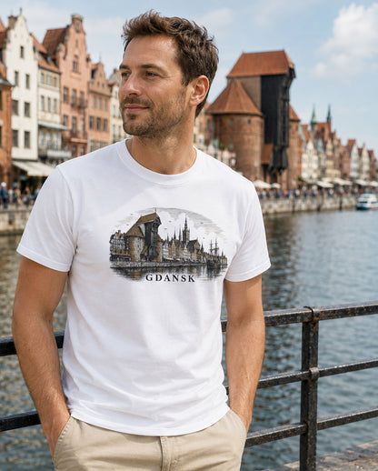 Gdańsk Skyline Polish City Unisex T-Shirt