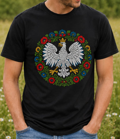 Polish Eagle Folk Art Unisex T-Shirt