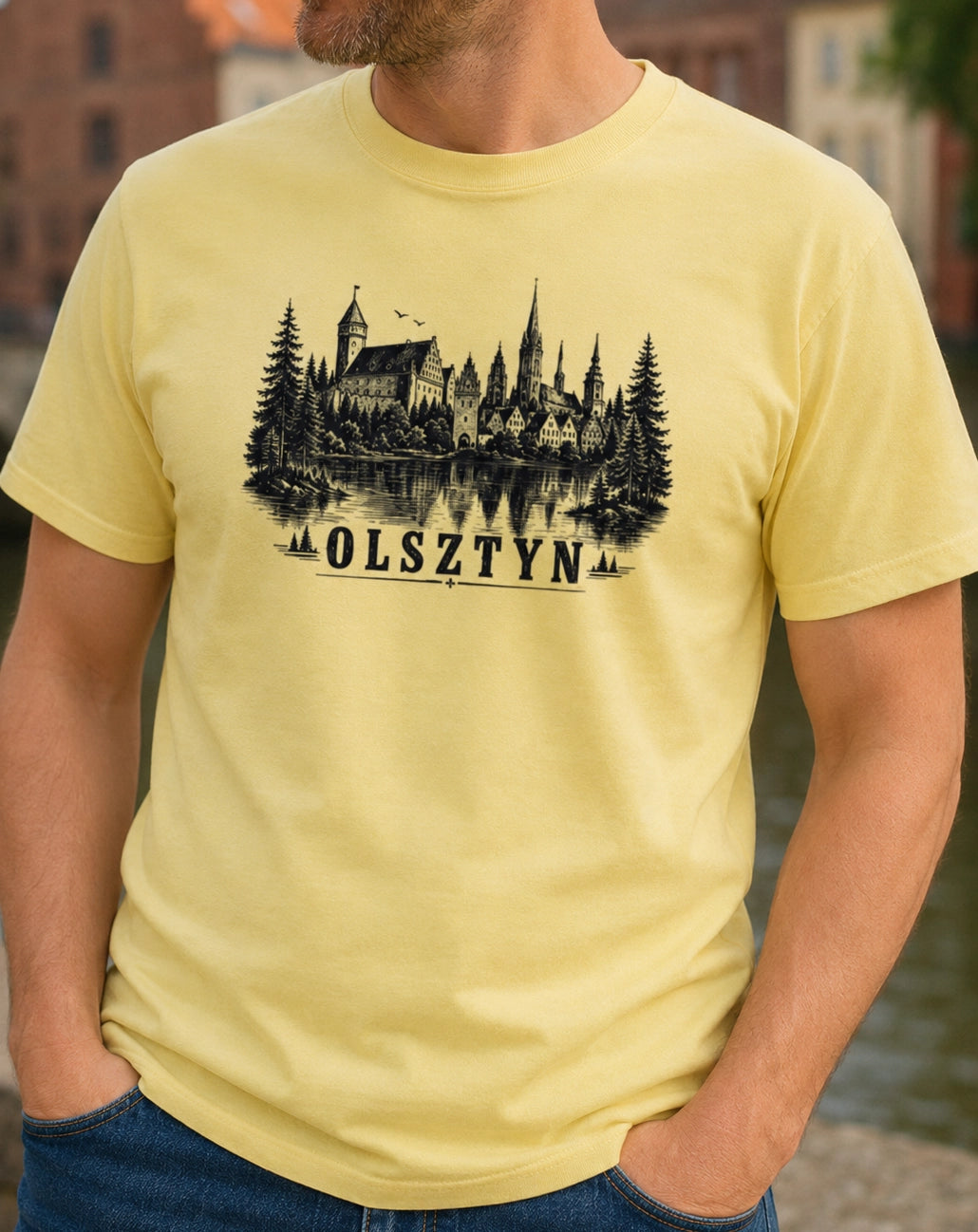 Olsztyn Nature Lake Skyline Polish City Unisex T-Shirt