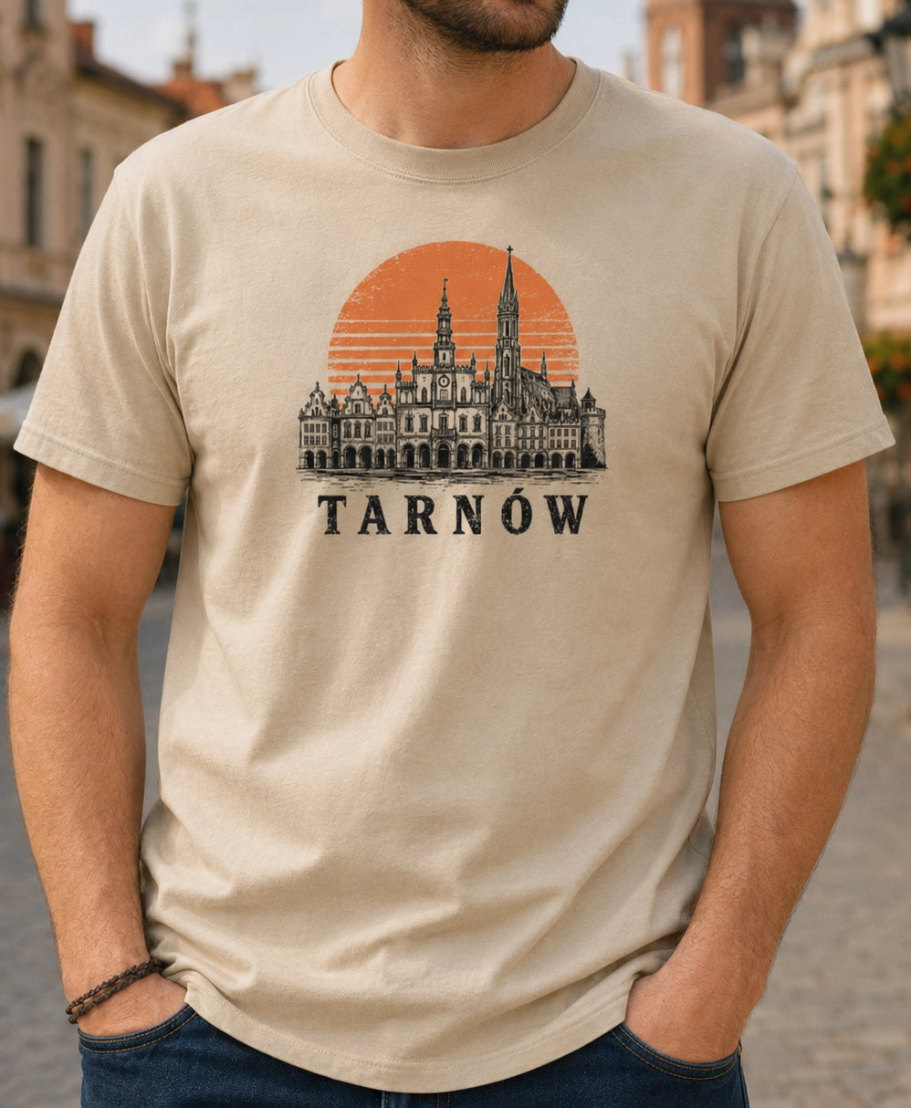 Tarnów Sunset Skyline Polish City Unisex T-Shirt