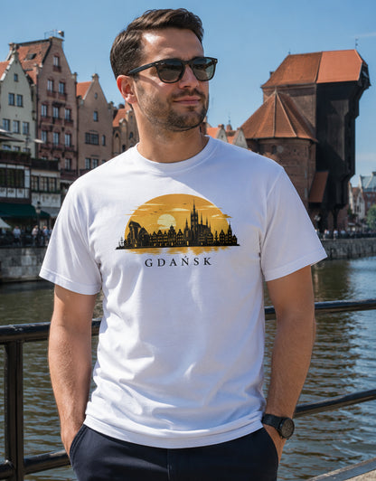 Gdańsk Golden Sunset Polish City Unisex T-Shirt