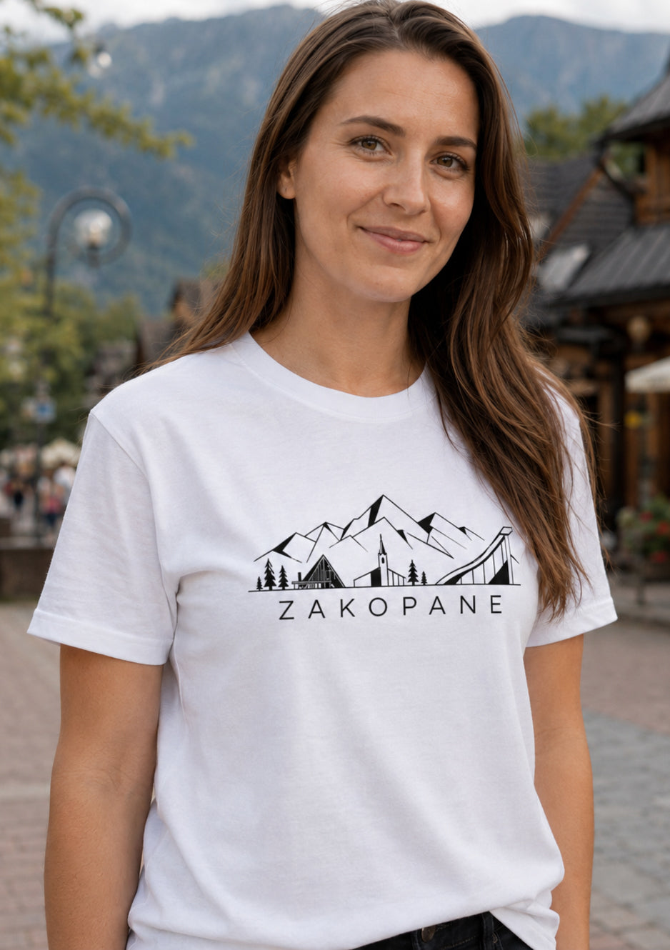 Zakopane Minimal Mountain Polish Unisex T-Shirt