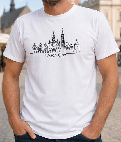 Tarnów Minimal Skyline Polish City Unisex T-Shirt