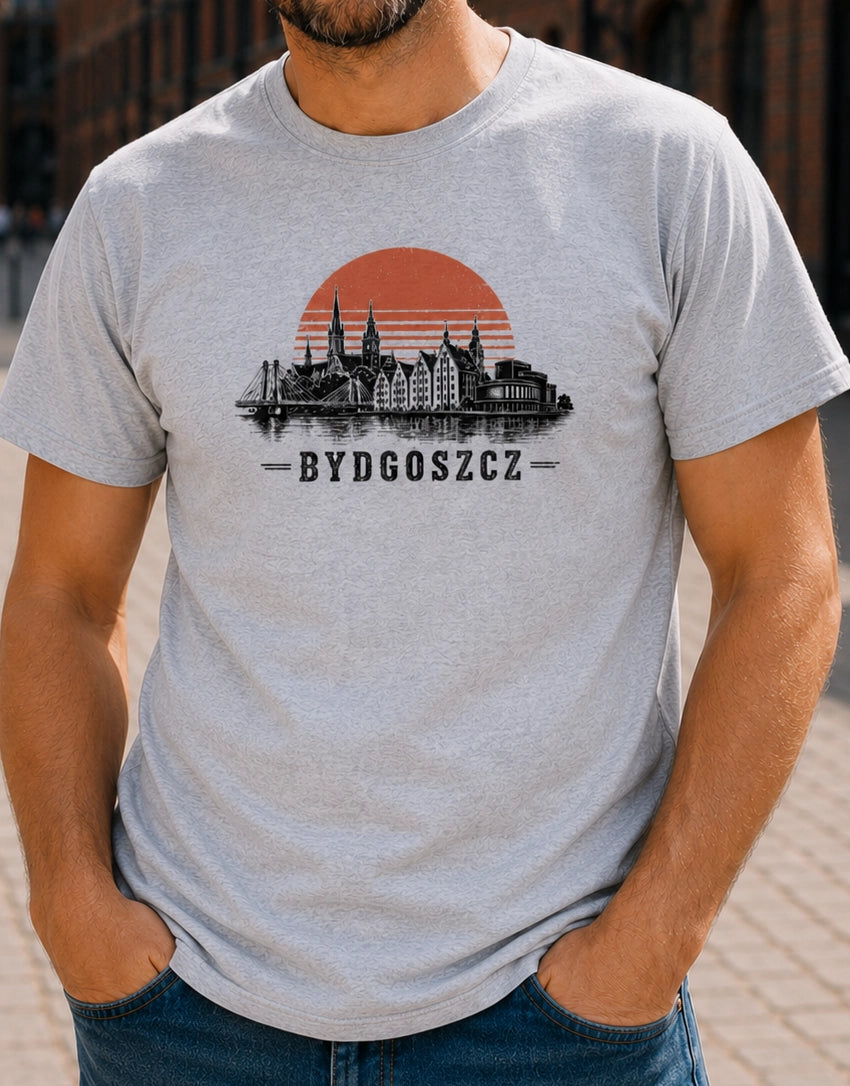 Bydgoszcz Sunset Skyline Polish City Unisex T-Shirt