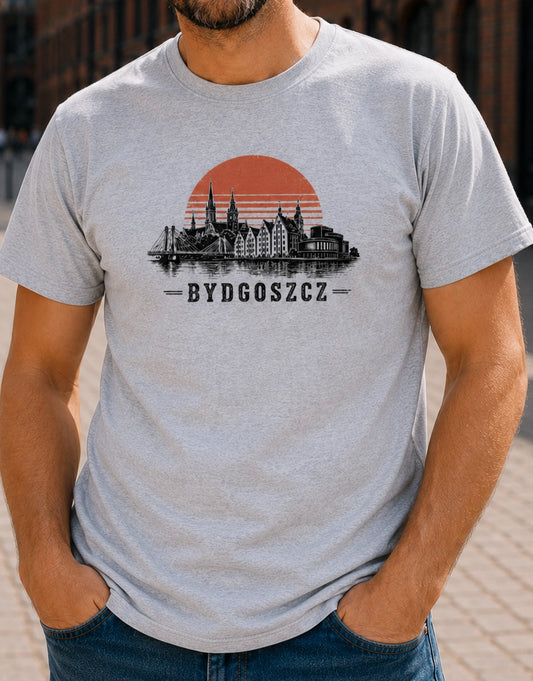 Bydgoszcz Sunset Skyline Polish City Unisex T-Shirt