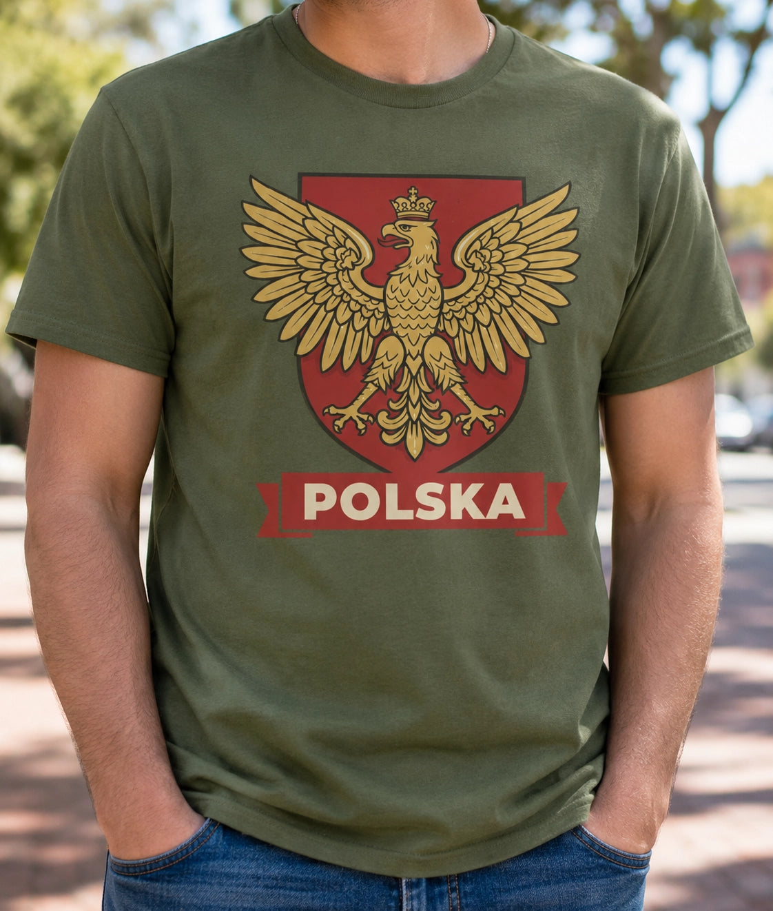 Polska Vintage Eagle Crest Unisex T-Shirt