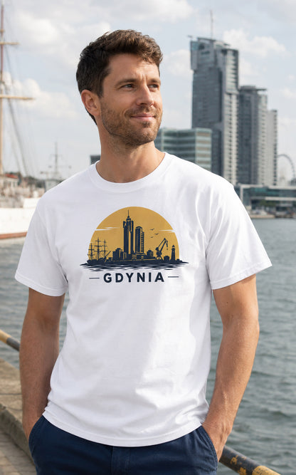 Gdynia Port Sunset Polish City Unisex T-Shirt