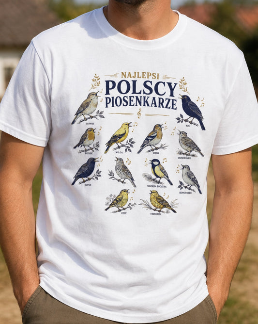 Polscy Piosenkarze Bird Choir Unisex T-Shirt