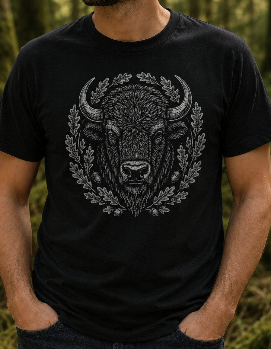 Żubr Polski Silent Strength Unisex T-Shirt