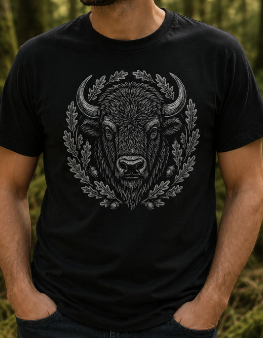 Żubr Polski Silent Strength Unisex T-Shirt