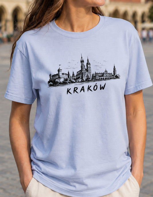 Kraków Skyline Polish City Unisex T-Shirt