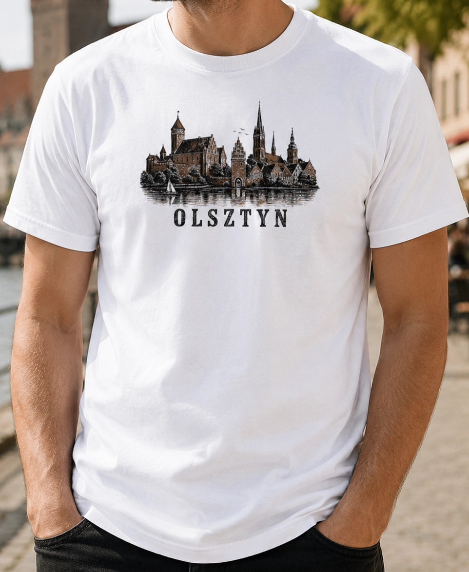 Olsztyn Brick Castle Skyline Polish City Unisex T-Shirt