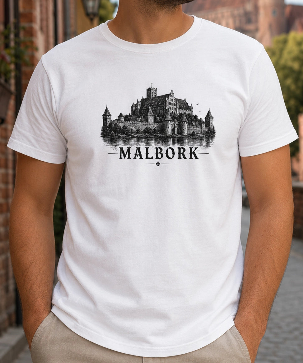 Malbork Sketch Castle Polish City Unisex T-Shirt