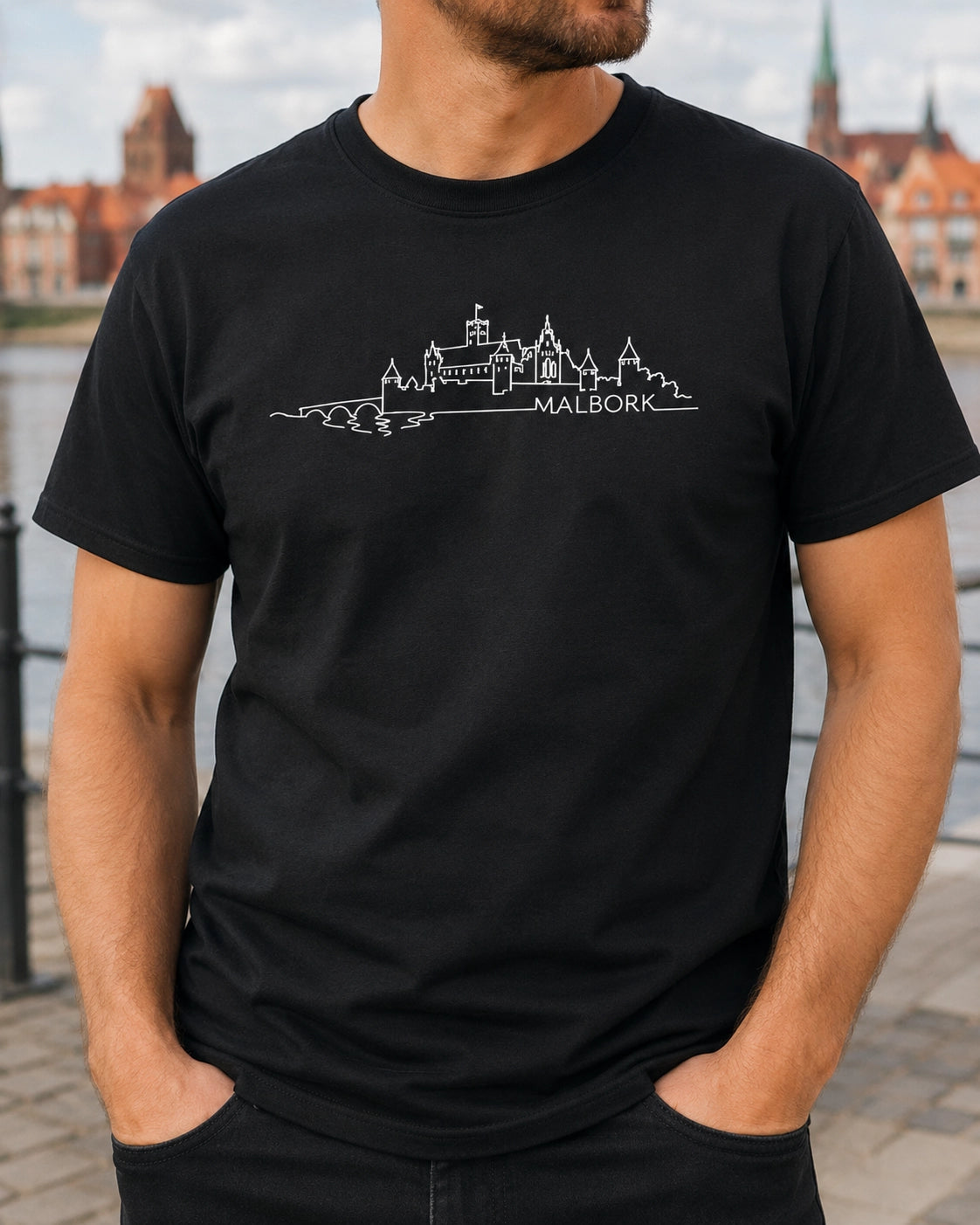 Malbork Castle Skyline Polish City Unisex T-Shirt
