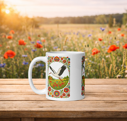 Polish Stork Folk Mug