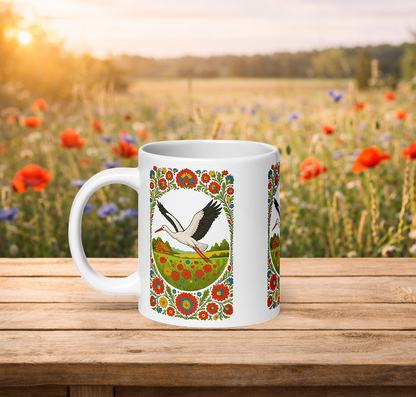 Polish Stork Folk Mug