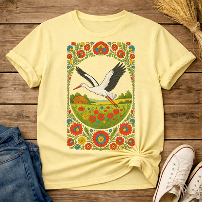 Slavic Stork Symbol Unisex T-Shirt