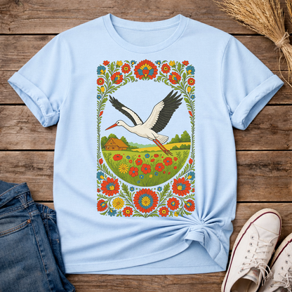 Slavic Stork Symbol Unisex T-Shirt