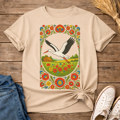 Slavic Stork Symbol Unisex T-Shirt