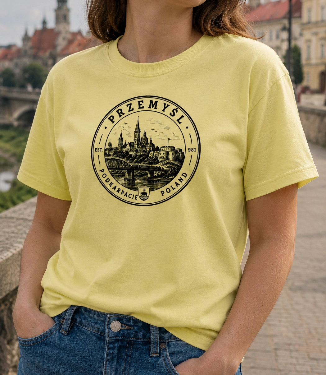 Przemyśl Vintage Emblem Polish City Unisex T-Shirt