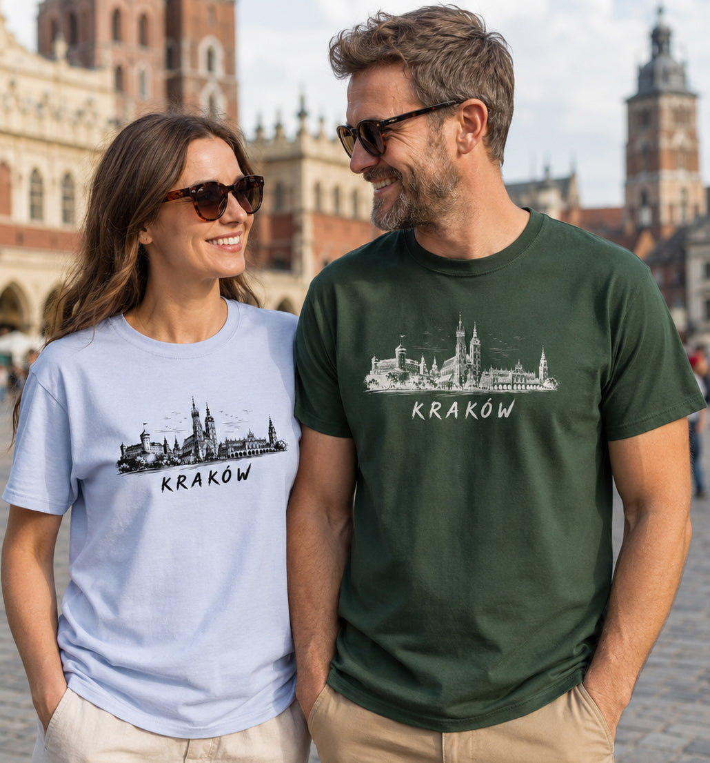 Kraków Skyline Polish City Unisex T-Shirt