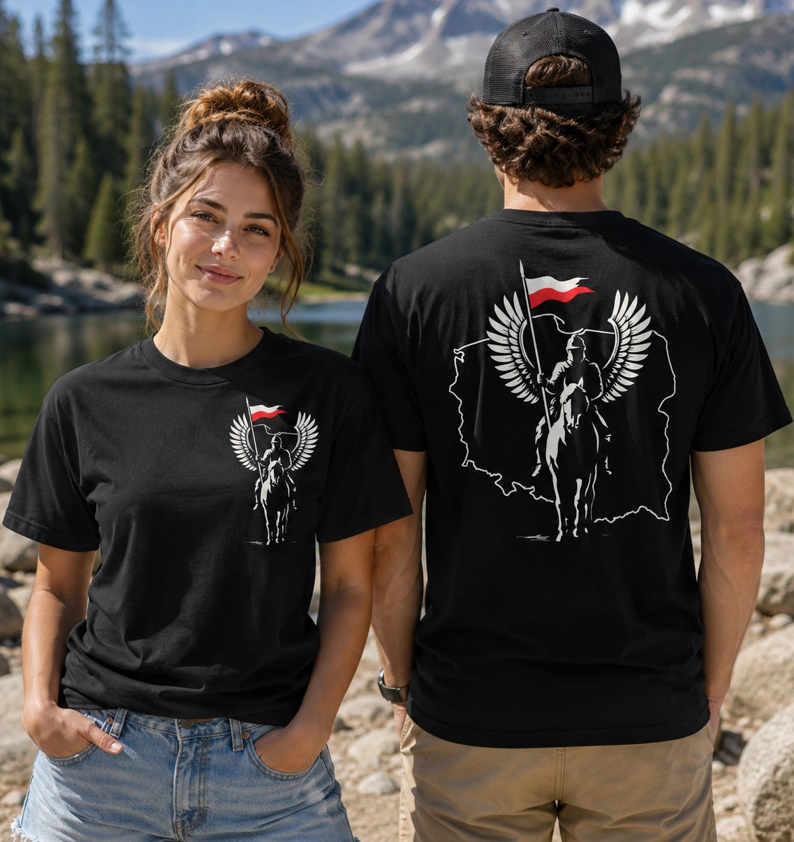 Polish Hussar Front Back Unisex T-Shirt