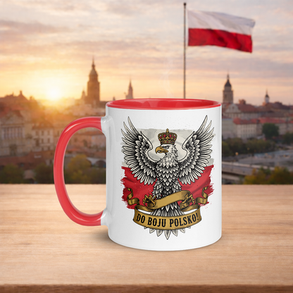 Crowned Eagle with Flag Mug