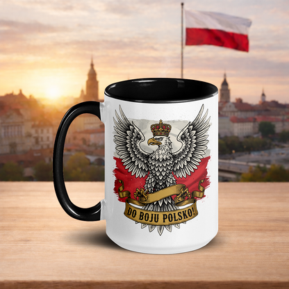 Crowned Eagle with Flag Mug