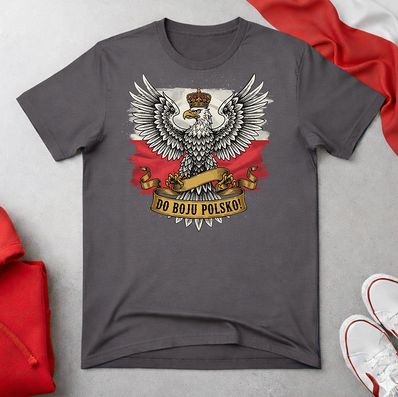 Do Boju Polsko Eagle on Flag Unisex T-shirt