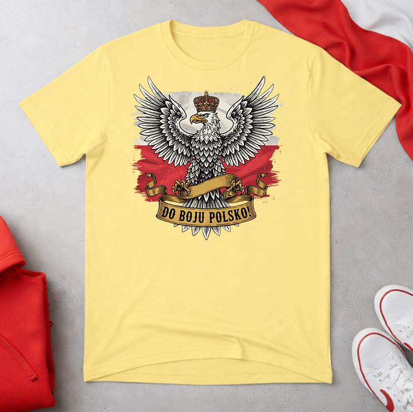 Do Boju Polsko Eagle on Flag Unisex T-shirt