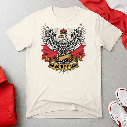 Do Boju Polsko Eagle on Flag Unisex T-shirt