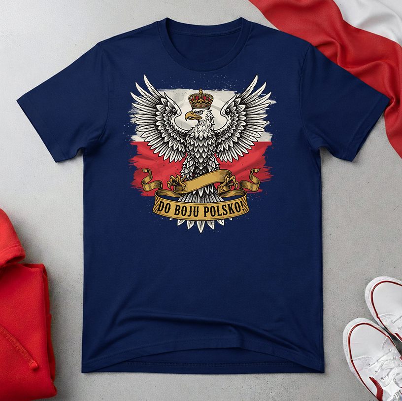 Do Boju Polsko Eagle on Flag Unisex T-shirt
