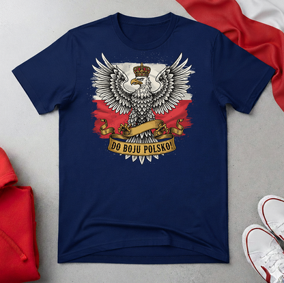 Do Boju Polsko Eagle on Flag Unisex T-shirt