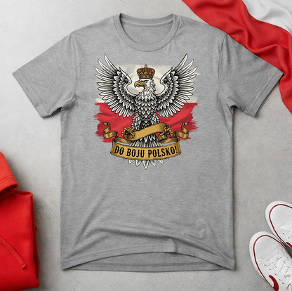 Do Boju Polsko Eagle on Flag Unisex T-shirt