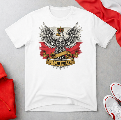 Do Boju Polsko Eagle on Flag Unisex T-shirt