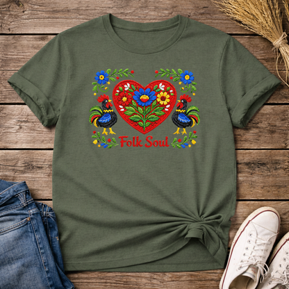 Folk Soul Embroidered Unisex T-Shirt
