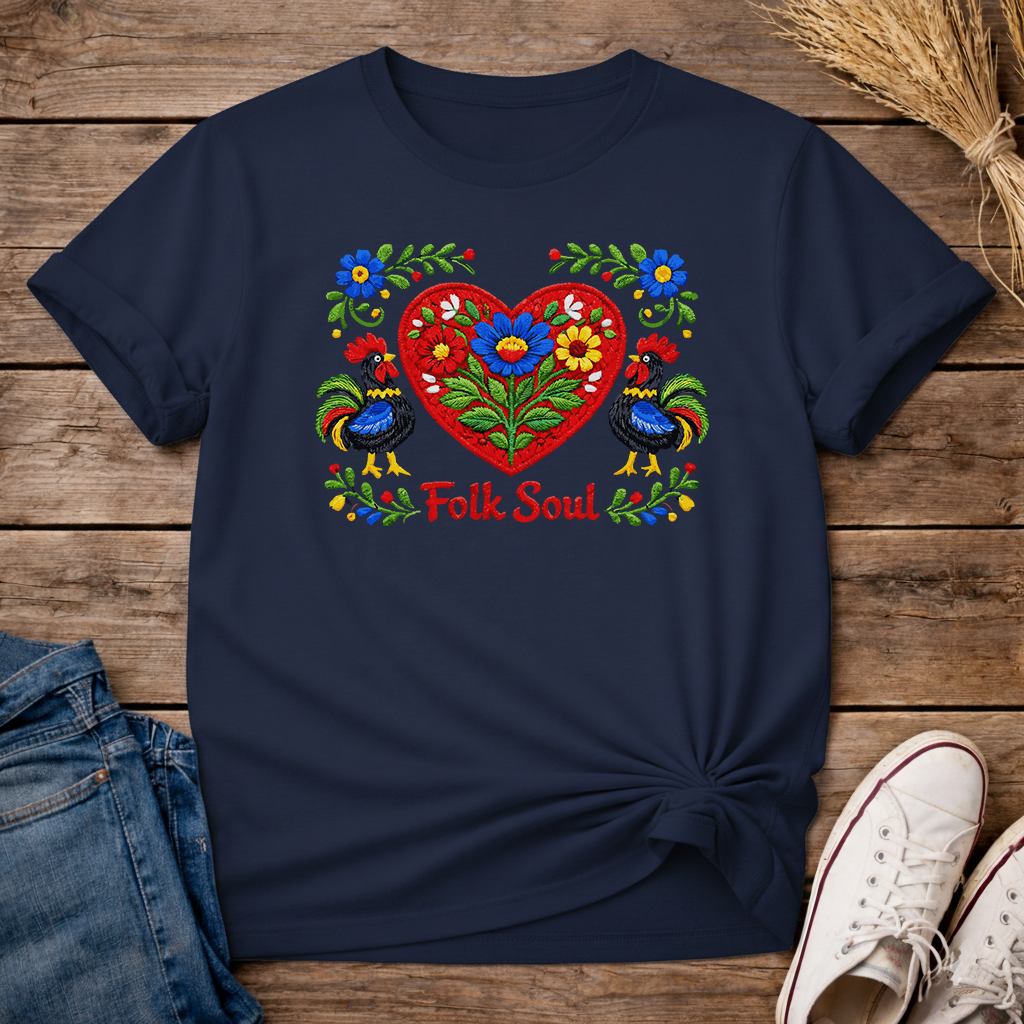 Folk Soul Embroidered Unisex T-Shirt