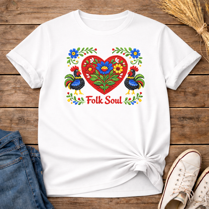 Folk Soul Embroidered Unisex T-Shirt