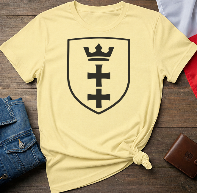 Gdańsk City Crest Shield Unisex T-Shirt