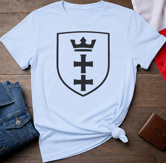Gdańsk City Crest Shield Unisex T-Shirt