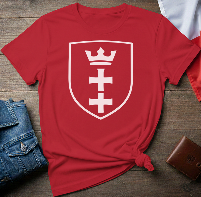 Gdańsk City Crest Shield Unisex T-Shirt