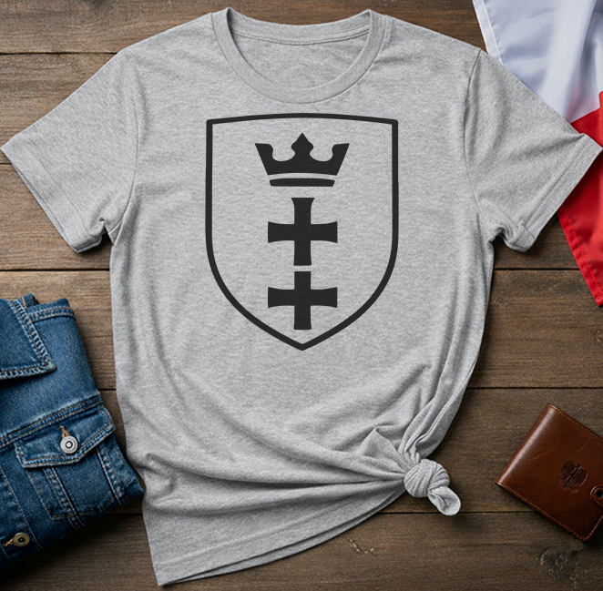 Gdańsk City Crest Shield Unisex T-Shirt