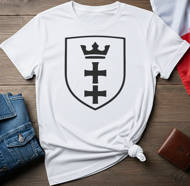 Gdańsk City Crest Shield Unisex T-Shirt